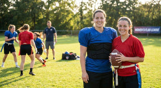 Chest protectors for women's flag football leagues